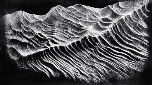 Monochromatic Wave Patterns in Abstract Art