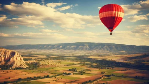 Spectacular Hot Air Balloon Floating Over Countryside | National Geographic Photo