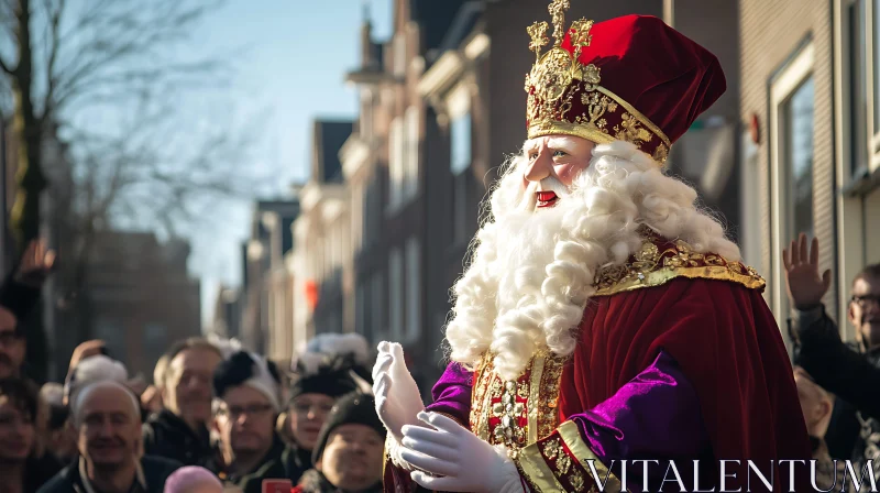 Festive Santa Claus Parade Celebration