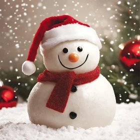 Jolly Snowman in Christmas Decor
