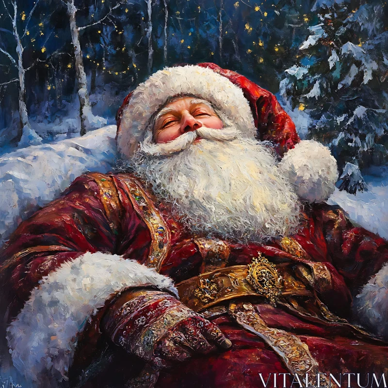 Santa Claus in a Winter Wonderland