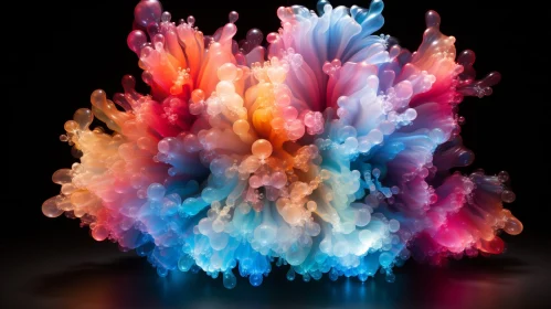 Colorful Coral Reef 3D Rendering