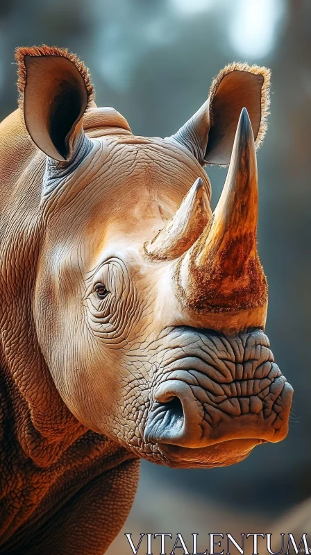 Rhino in the Wild AI Image