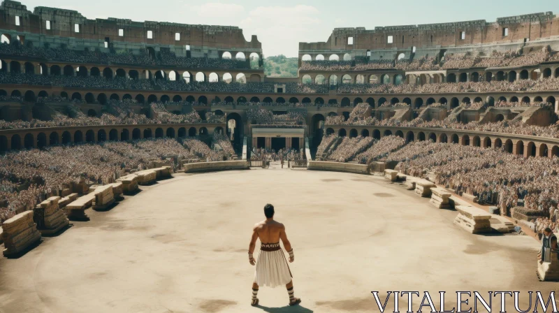 AI ART Gladiator in Coliseum: A Spectacle of Combat