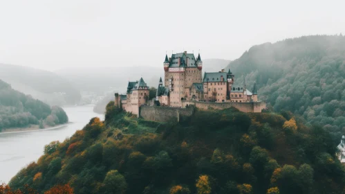 Castle on Mountain in Germany: Muted Tones and Moody Color Schemes