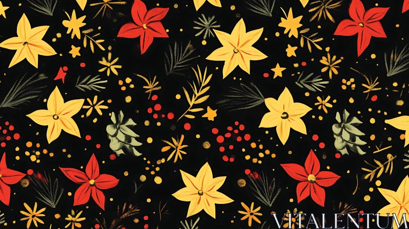 AI ART Artistic Floral Pattern Design