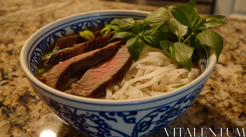 AI ART Delicious Vietnamese Beef Noodle Soup - Pho Bo