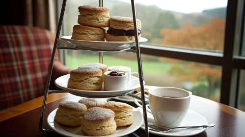 Indulge in Delightful Scones: A Captivating Image of Culinary Temptation