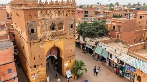 Ancient Gate in Marrakech, Morocco