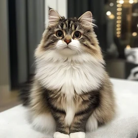 Cute Furry Friend Sitting Calmly