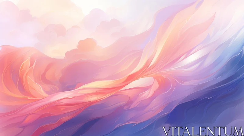 AI ART Dreamy Abstract Painting in Soft Colors