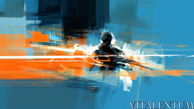 Samurai Warrior Digital Painting AI Image
