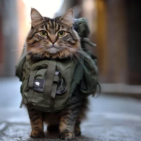 Adventure Cat with Military Backpack