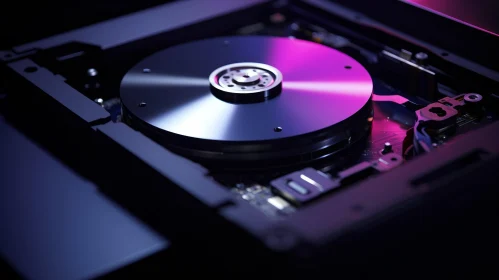 Computer Hardware: Close-up of Hard Disk Drive (HDD)