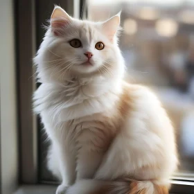 Elegant Domestic Cat in Warm Light