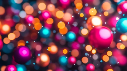 Festive Abstract Circles Bokeh