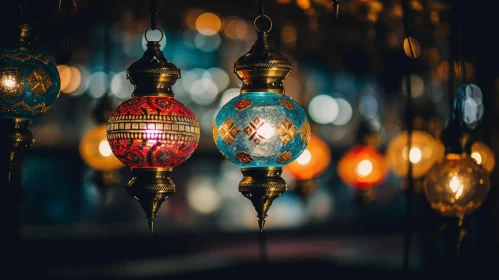 Enchanting Turkish Lanterns: A Captivating Display of Colors and Patterns