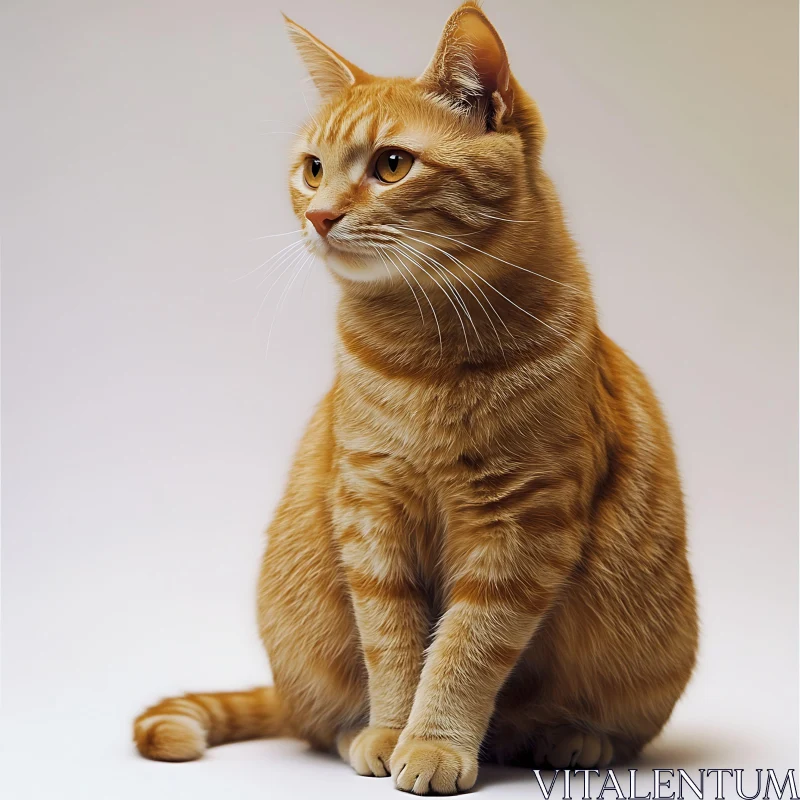 Captivating Orange Cat Image