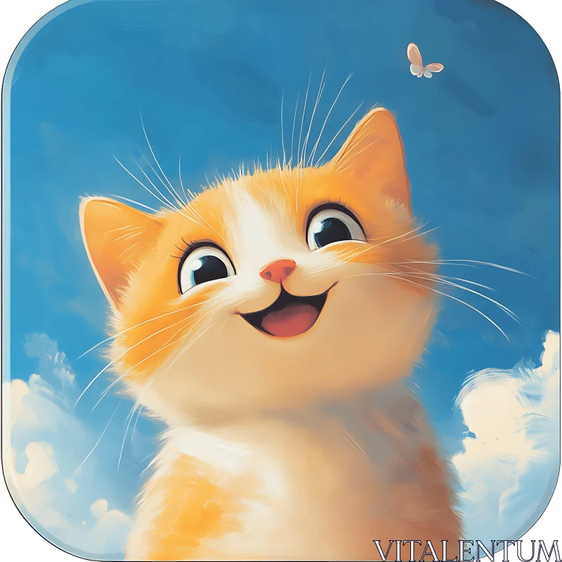 AI ART Happy Cat's Gaze