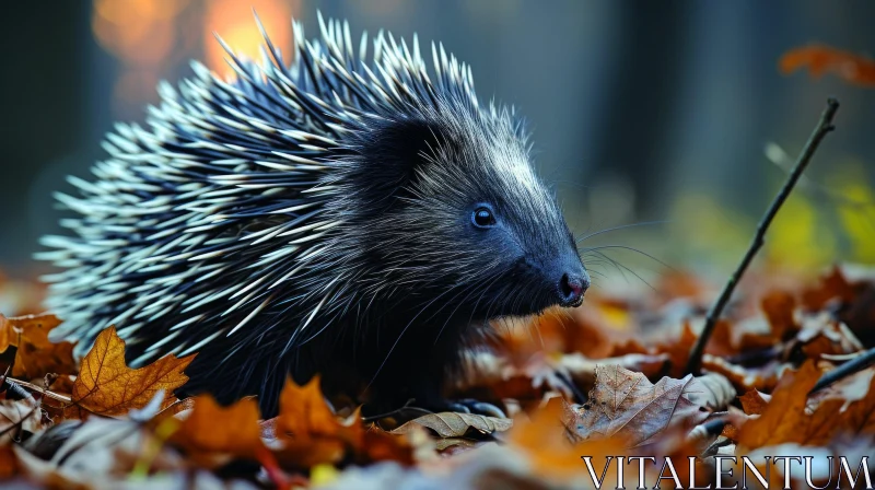 Majestic Porcupine in the Forest | Nature Photography AI Image
