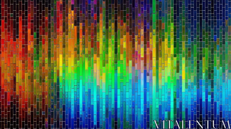 Colorful Mosaic Art for Websites and Publications AI Image
