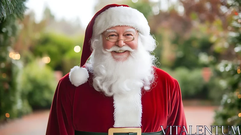 AI ART Cheerful Santa Claus in Festive Setting