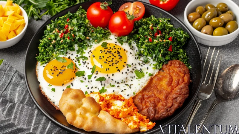 AI ART Delicious Plate of Breakfast - Food Photography