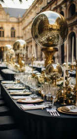 Extravagant Wedding Table in Paris with a Sci-fi Baroque Twist