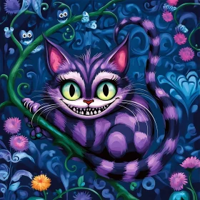 Fantasy Cat Illustration - Whimsical and Colorful Art