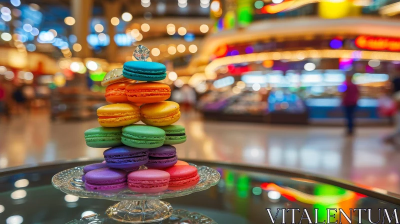 Colorful Macarons: A Delicious Delight AI Image