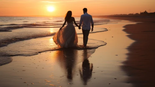 Romantic Beach Wedding at Sunset