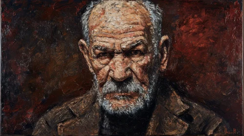 Captivating Portrait of an Elderly Man with a White Beard