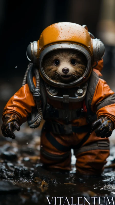 Astronaut Sloth - A Unique Blend of Nature and Futuristic Imagery AI Image