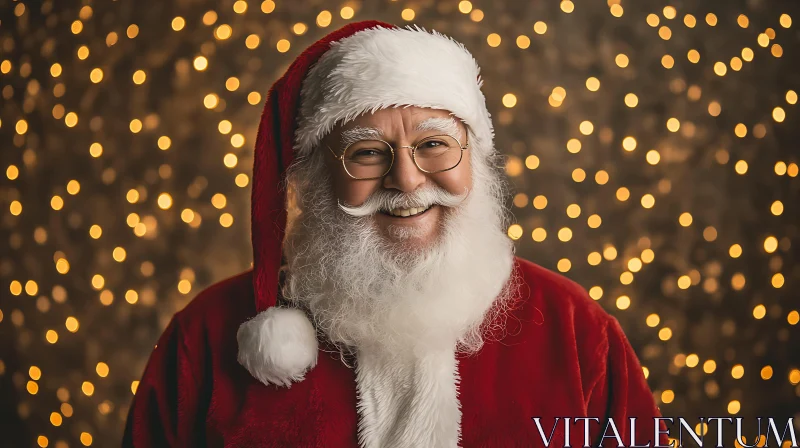 Santa Claus Holiday Portrait AI Image