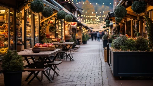 Captivating Christmas Alleyway: A Romantic Landscape of Consumer Culture