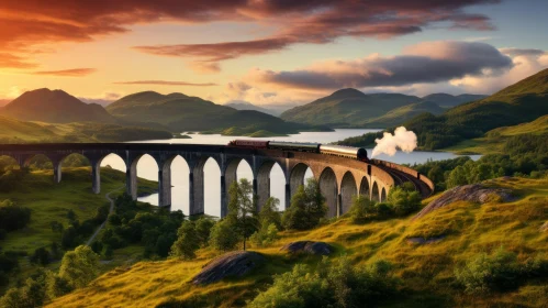 Captivating Railway Bridge in Scotland: Fantasy Landscapes and Dreamlike Architecture