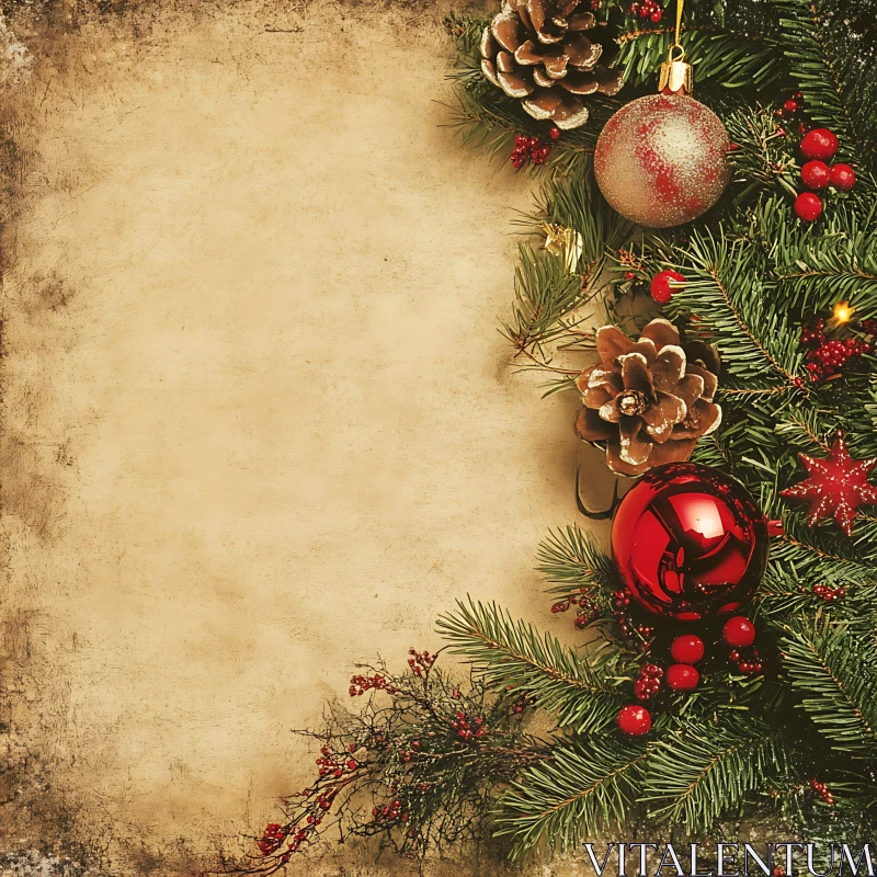 Festive Holiday Arrangement AI Image