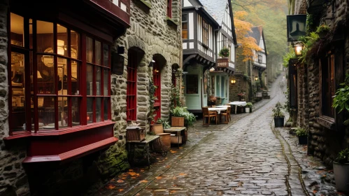 Captivating Old Stone Alley in a Charming Village