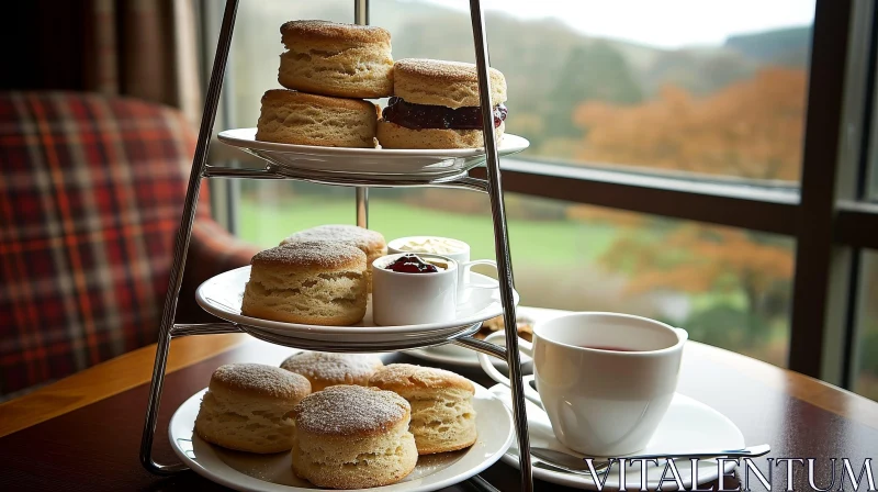 AI ART Indulge in Delightful Scones: A Captivating Image of Culinary Temptation