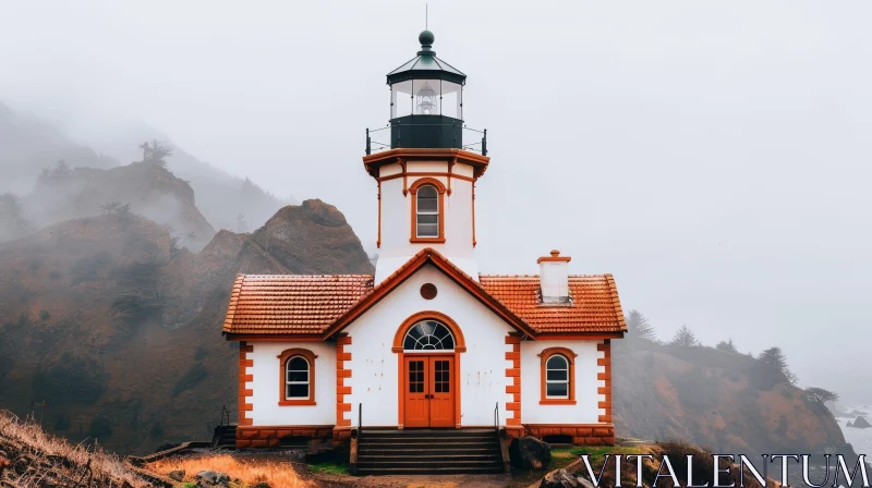 AI ART Majestic Lighthouse on Rocky Coast