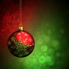 Festive Red and Green Christmas Decoration