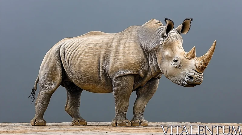 Wildlife Portrait of a Rhinoceros