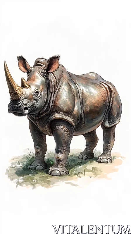 AI ART Rhinoceros Art