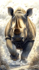 Rhinoceros in Motion