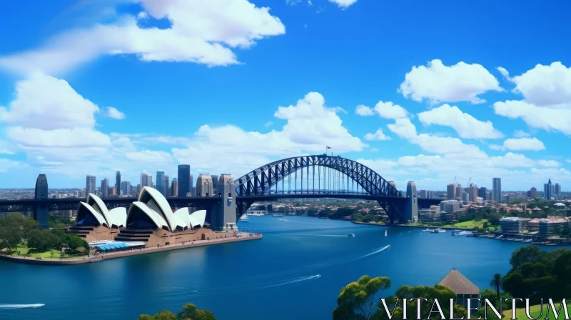 Sydney Harbour Bridge and City: A Captivating Australian Landscape AI Image