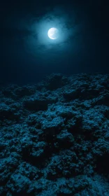 Moonlit Landscape and Clouded Sky