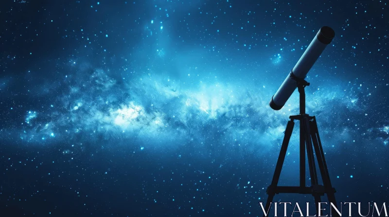 Captivating Astronomy Telescope: Exploring the Enchanting Starry Sky AI Image