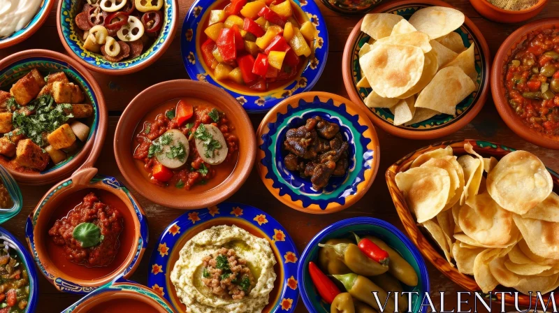 Delicious Mediterranean and Middle Eastern Dishes AI Image