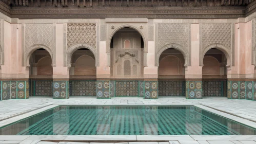 Ben Youssef Madrasa Courtyard: Moroccan Architectural Gem in Marrakesh