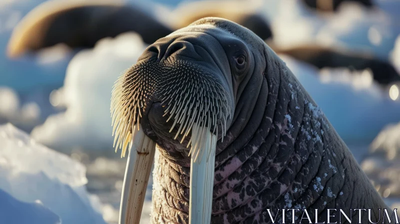 AI ART Close-Up of a Fascinating Walrus | Wildlife Photography